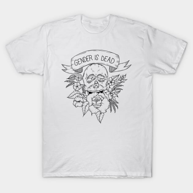 Gender is Dead T-Shirt by Luck and Lavender Studio